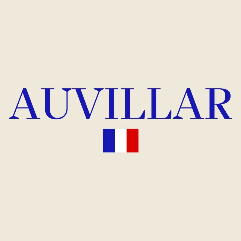 AUVILLAR-Französisches Flaggendesign.