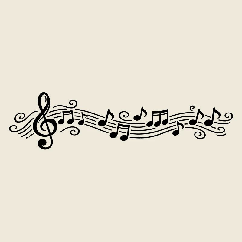 Notes musicales Clés de mélodie