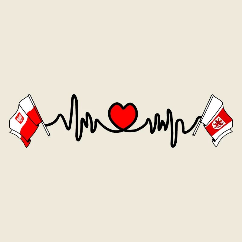 Cardio cardio drapeau Pologne, Poméranie occidentale