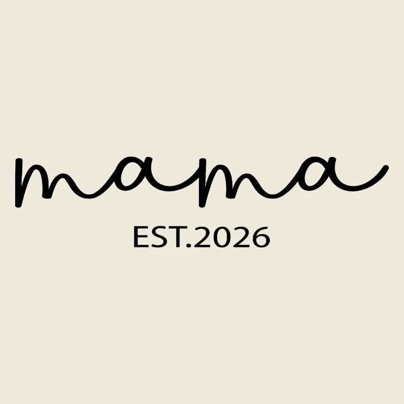 Mama Est. 2026 Mama Muttertag Schwangerschaft 