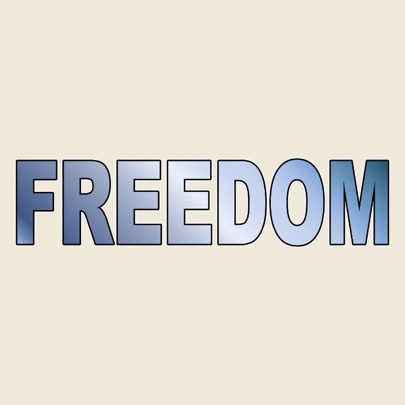 Freedom Typography Statement Design