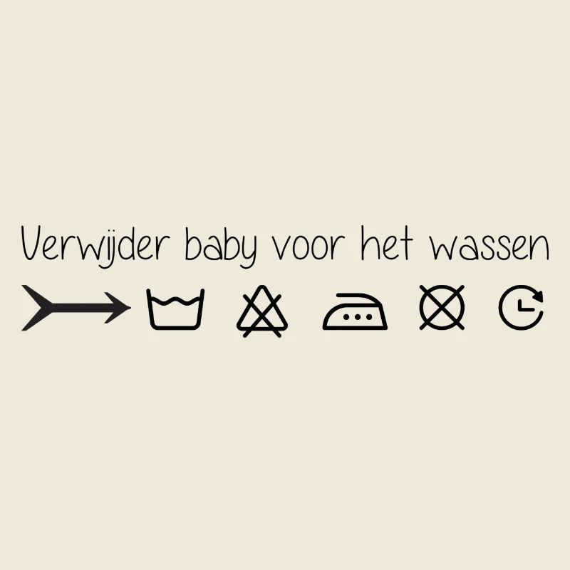 Remove infant before washing
