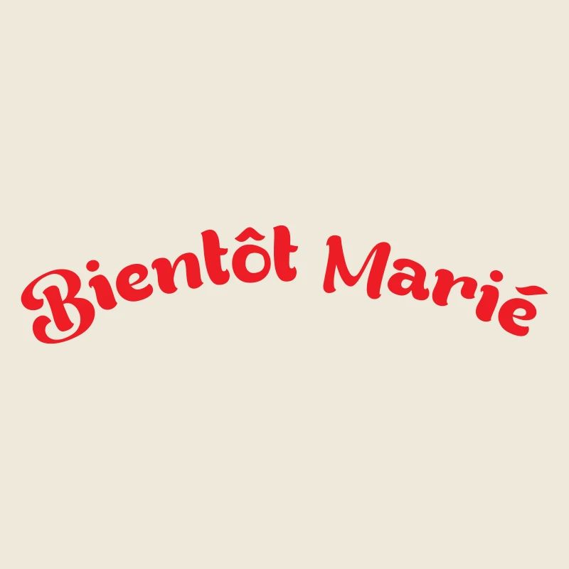 Futur Époux : Design Bientôt Marié Rouge Cintré