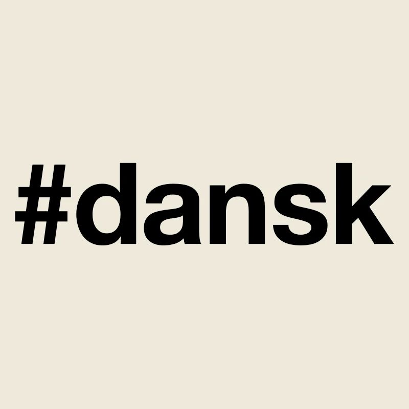 DANSK Hashtag danois Danemark