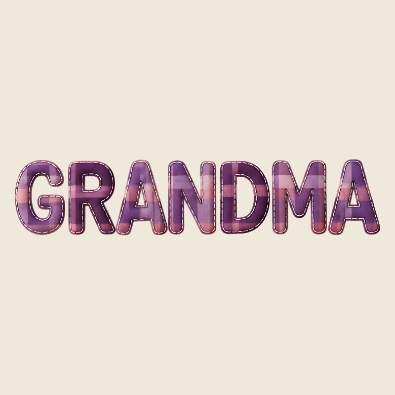 Grandma Patchwork Vintage Family Love