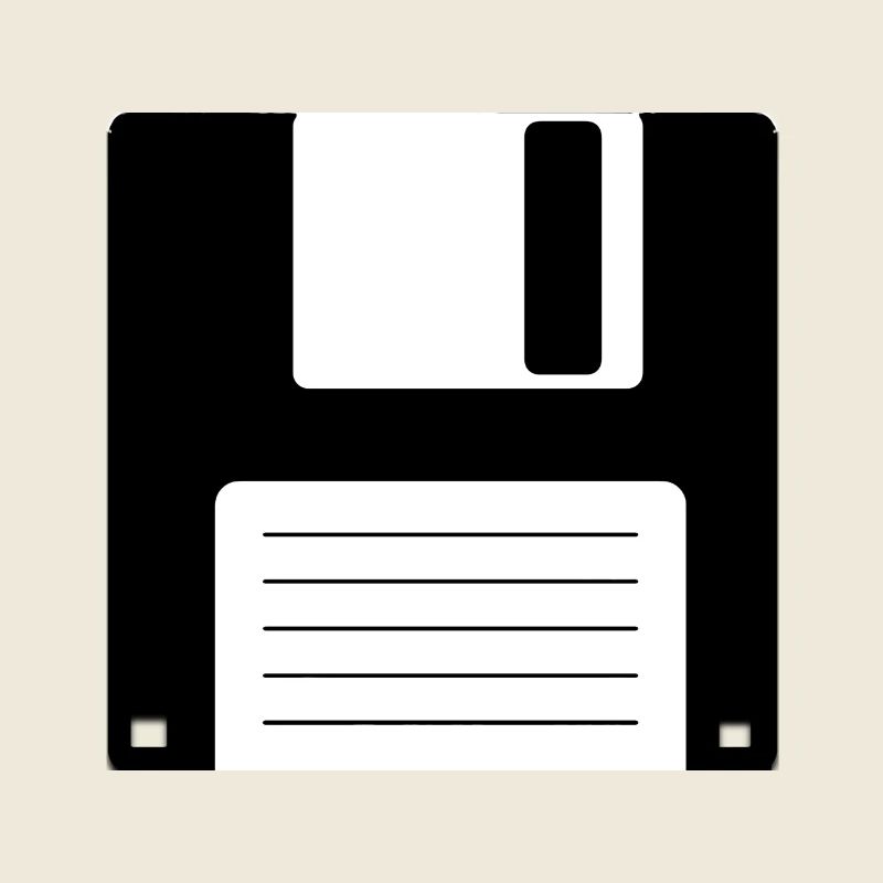 Floppy Floppy Disk Old School Retro Computer Design