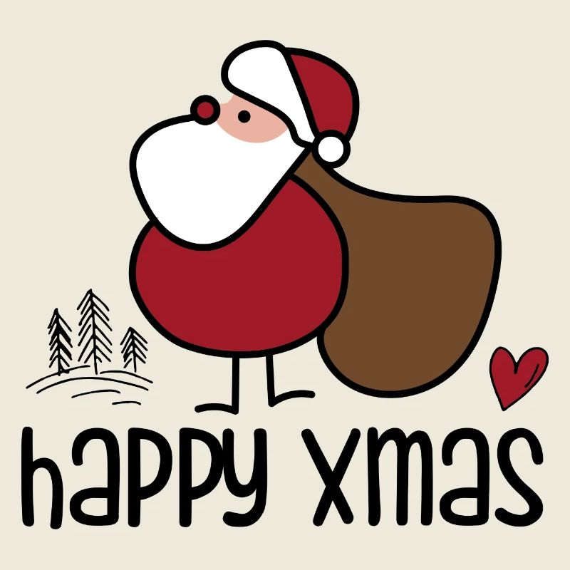 Père Noël simple avec sac