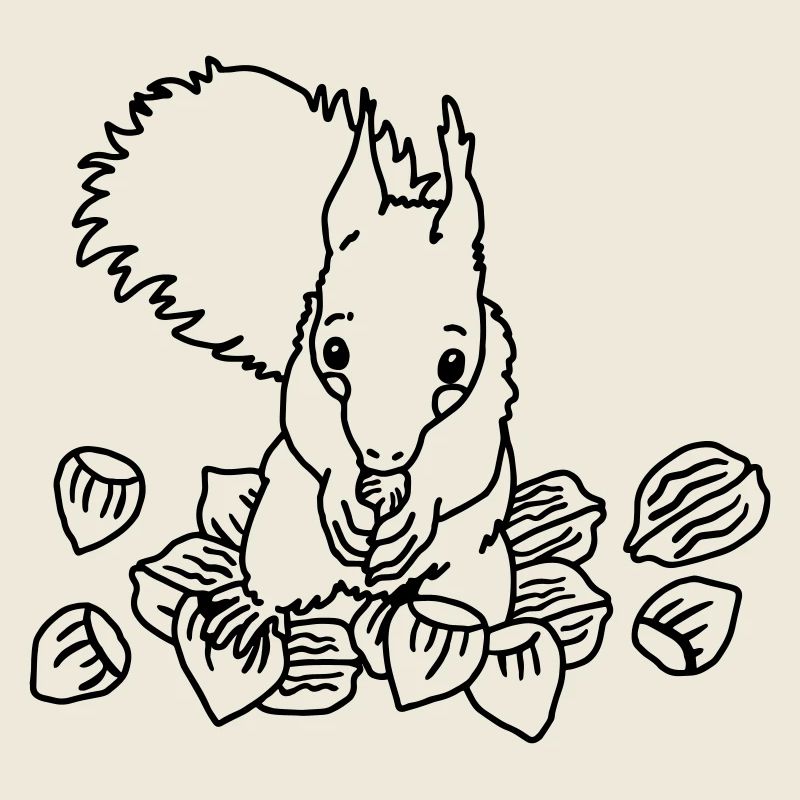 Flauschiges, süßes Eichhörnchen zum Liebhaben