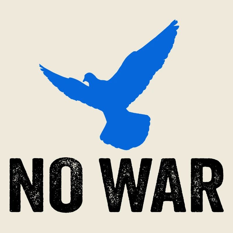 NO WAR mit Friedenstaube