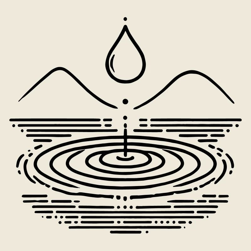 Water Drops & Waves – Zen-Inspired