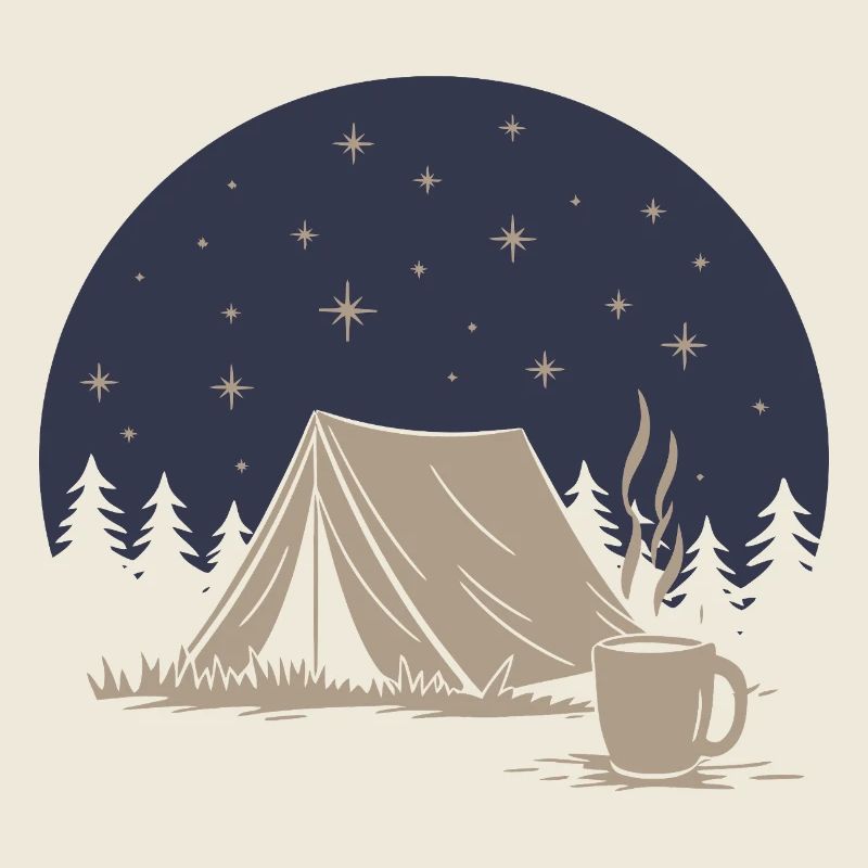 Camping und Kaffee