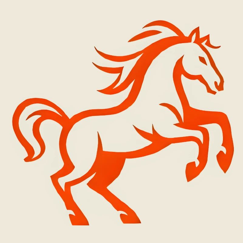 Crimson Stallion in Motion