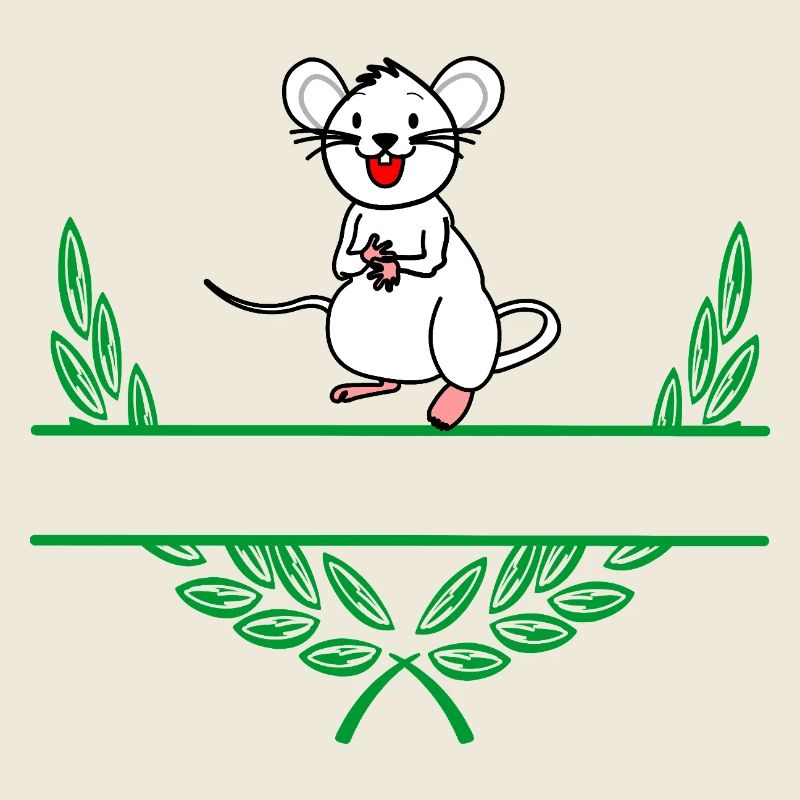 Couronne de laurier souris avec espace de noms