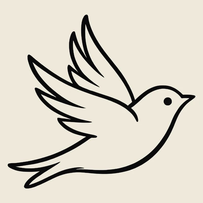 Friedenstaube Silhouette