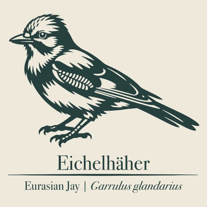 Jay Silhouette | Ornithologie | Dessin