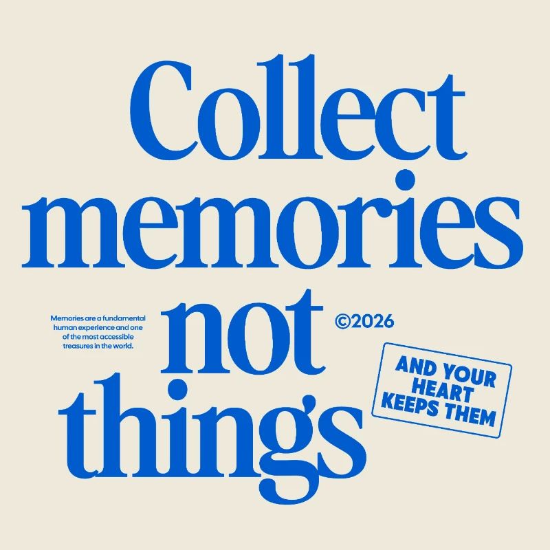 Erinnerungen statt Dinge – Collect memories
