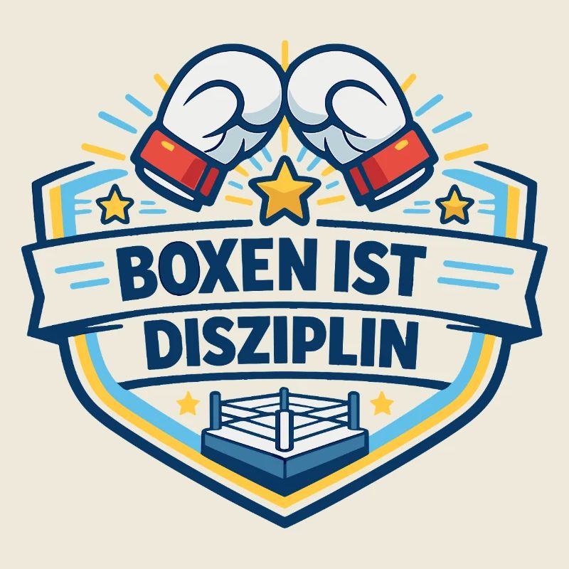 Kraftvoller Boxkampf Crest