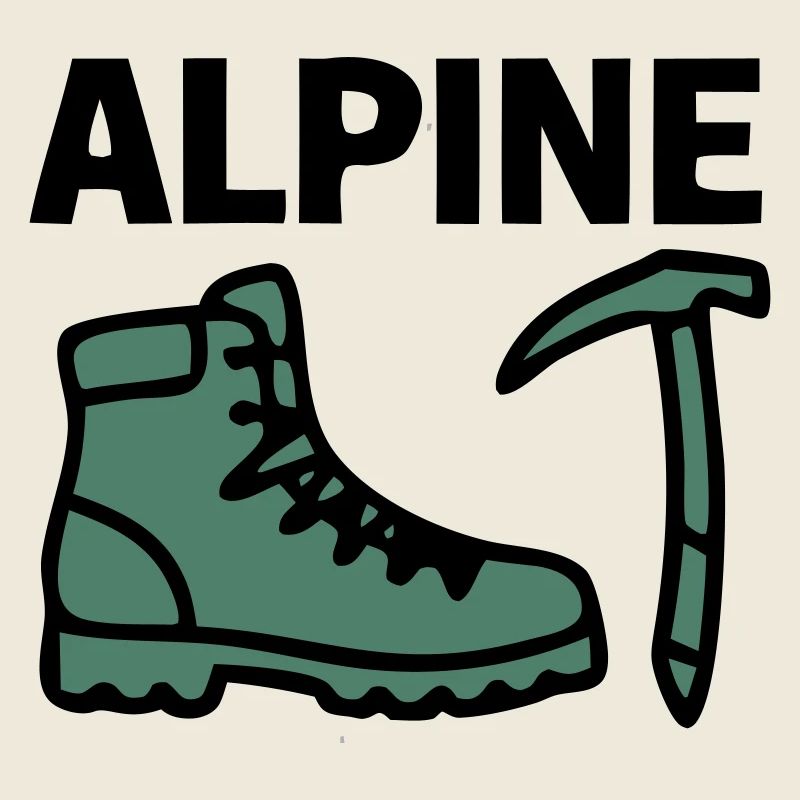 Wanderschuh Eispickel Alpine Bergsteigen Klettern