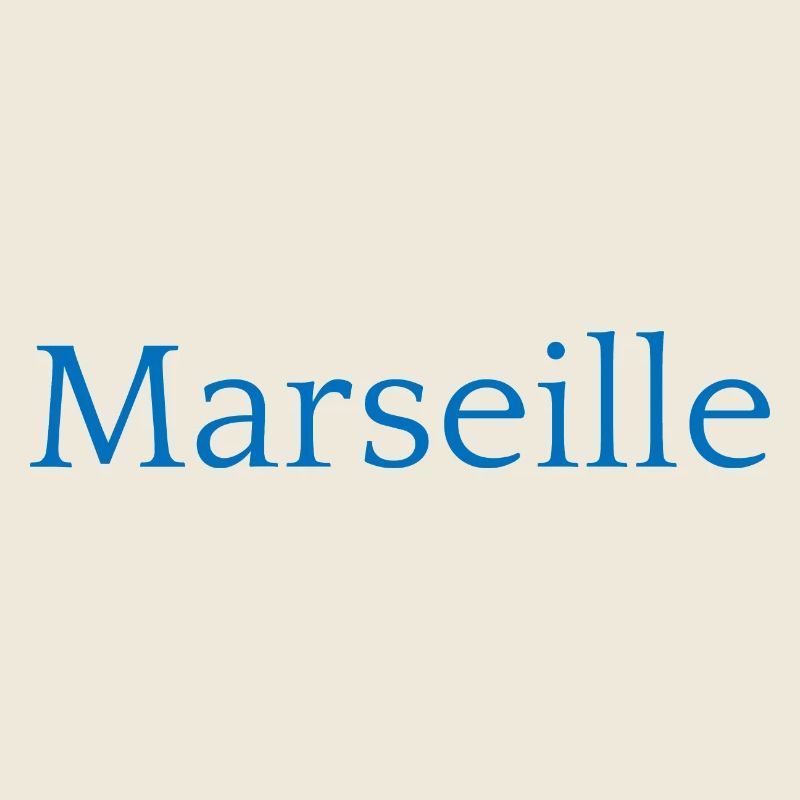 Marseille Frankreich Typografie Design