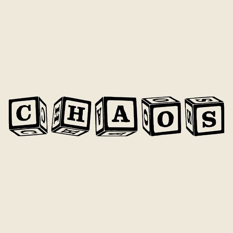 Chaos – Eye-catching 3D cube letter design