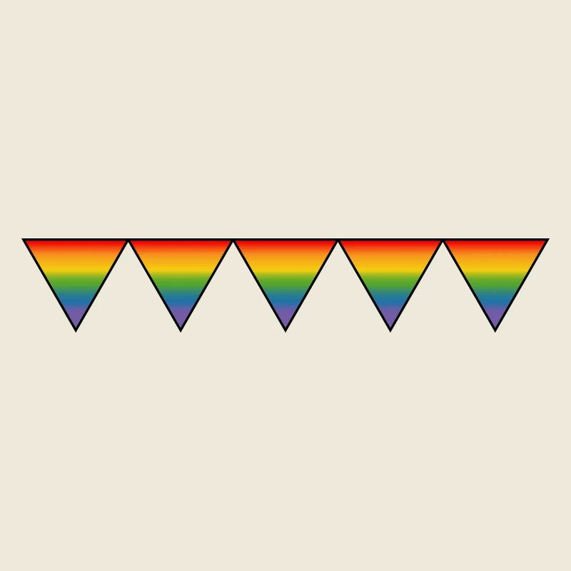 Regenbogen LGBTQIA triangles