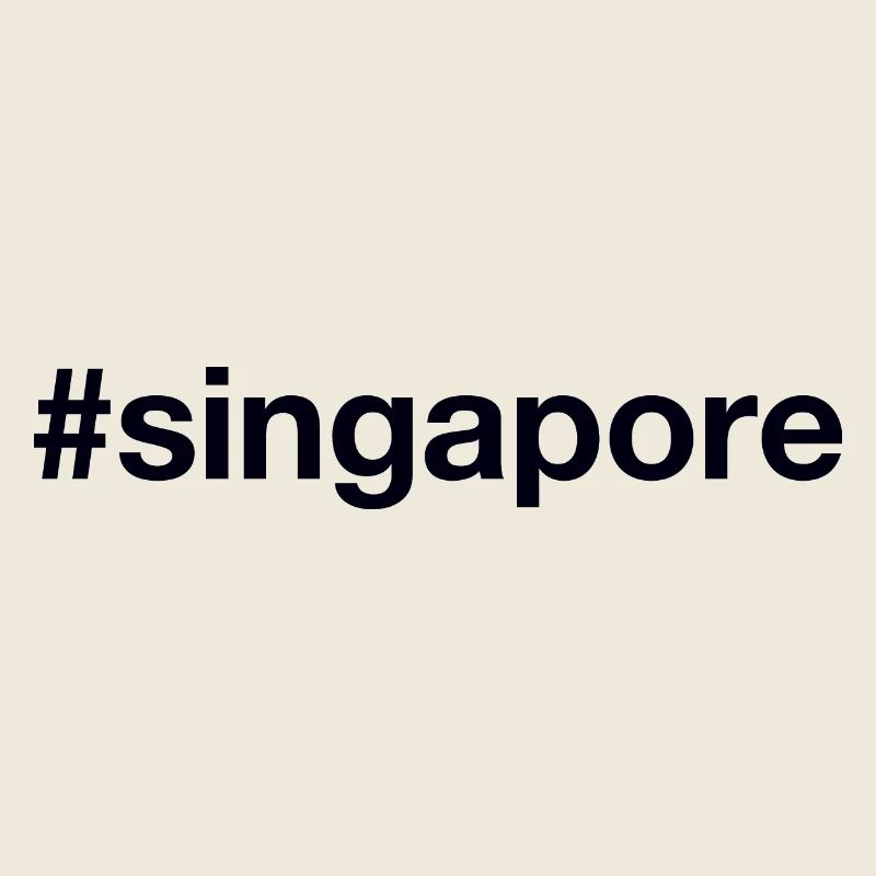 SINGAPORE Hashtag Singapur