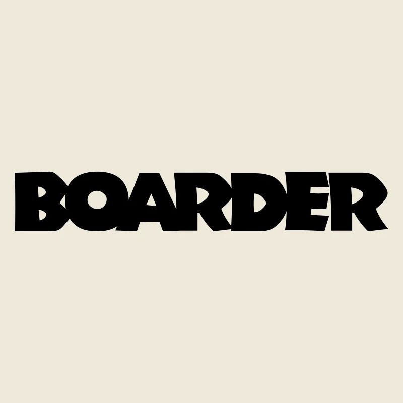 Boarder (Schwarz) Snowboard Snowboarder