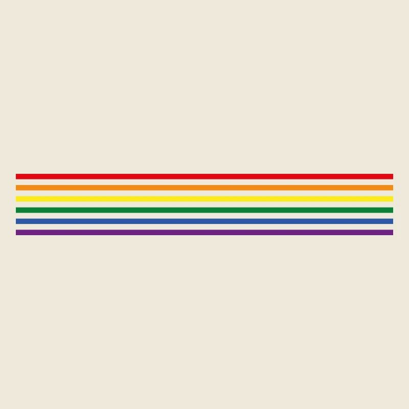 Drapeau arc-en-ciel (rayures, minimaliste)