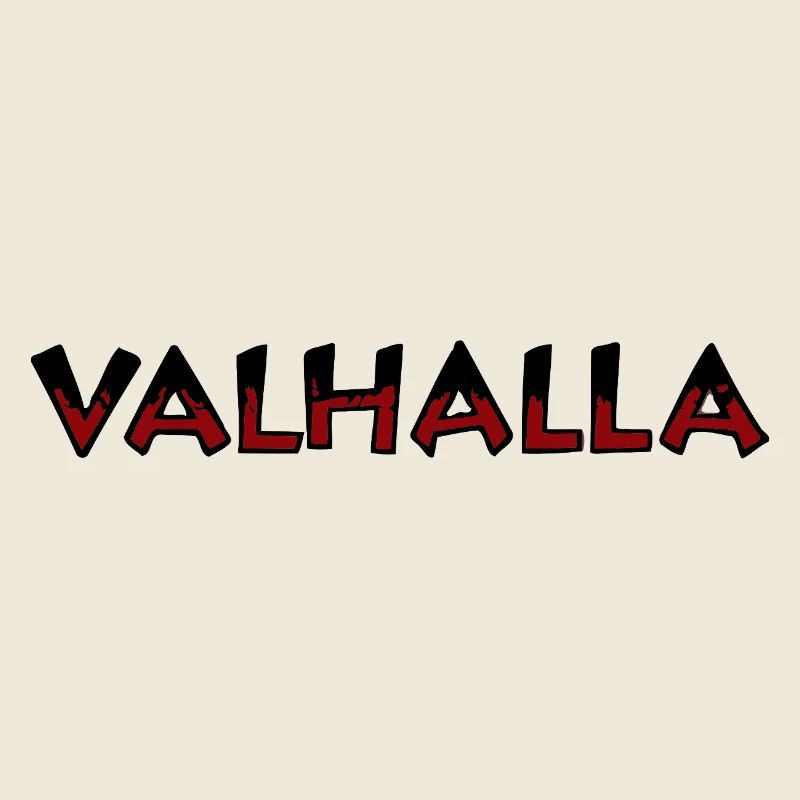 Valhalla Rune Red and Black