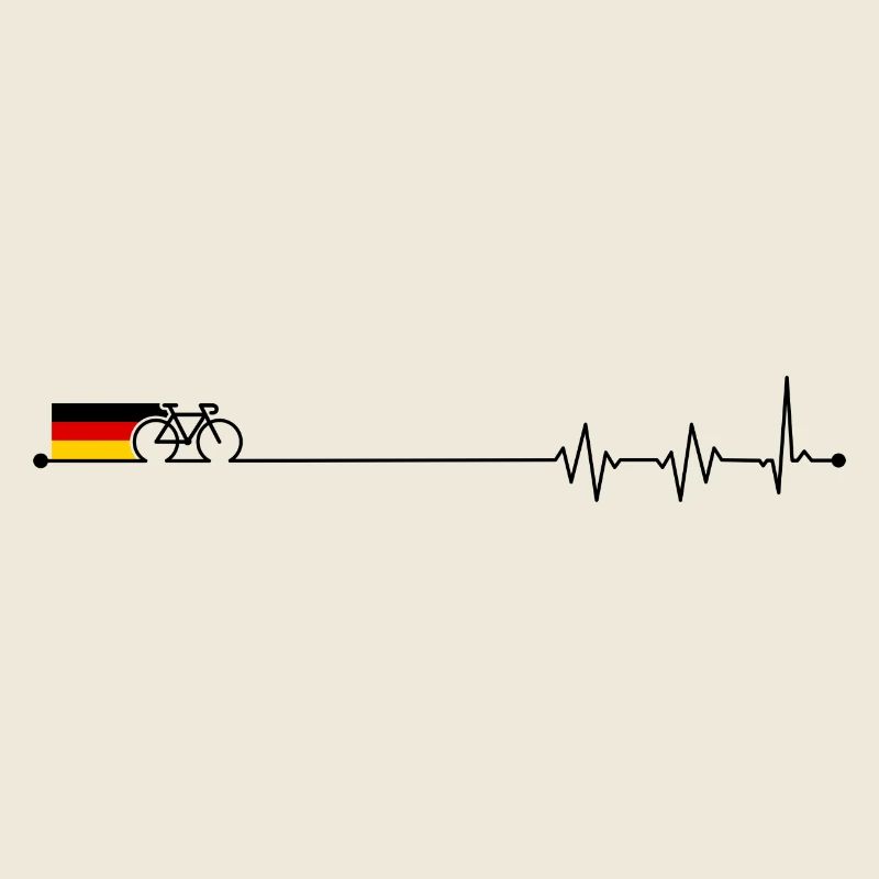 Germany flag bicycle