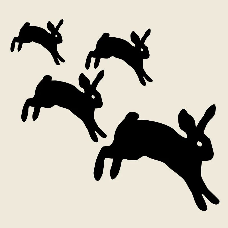 Lapins sautant