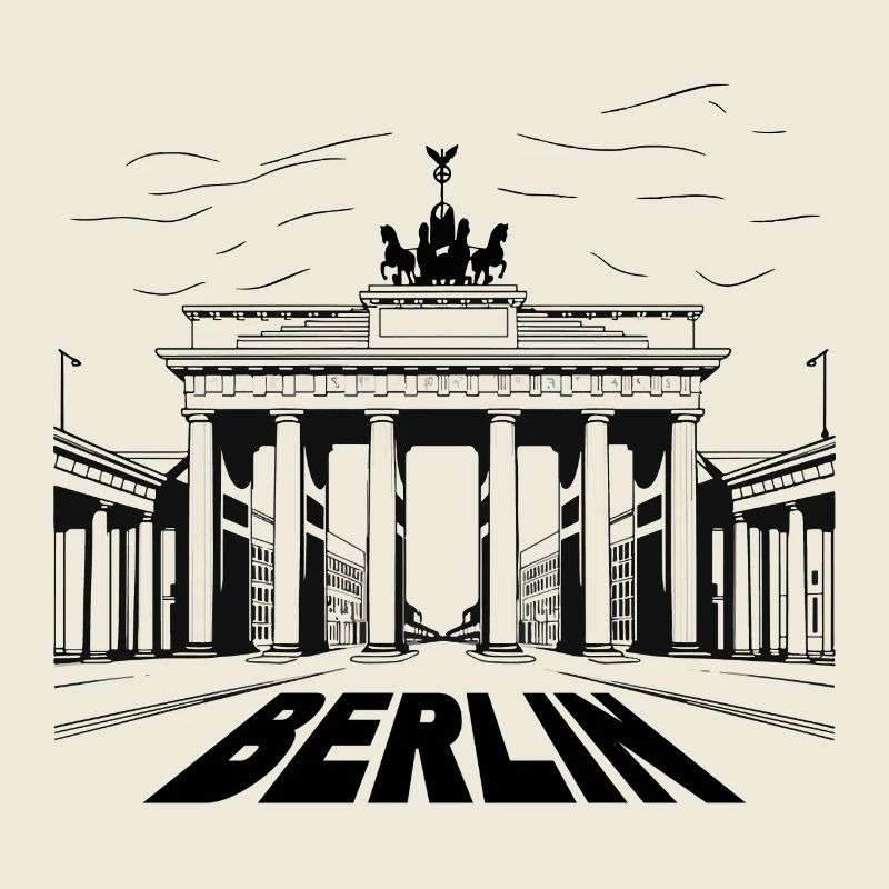 Berlin Brandenburg Gate Skyline Germany City