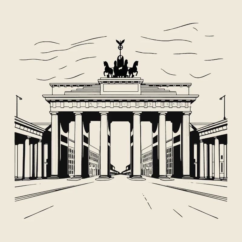 Berlin, Porte de Brandebourg, Skyline, Allemagne