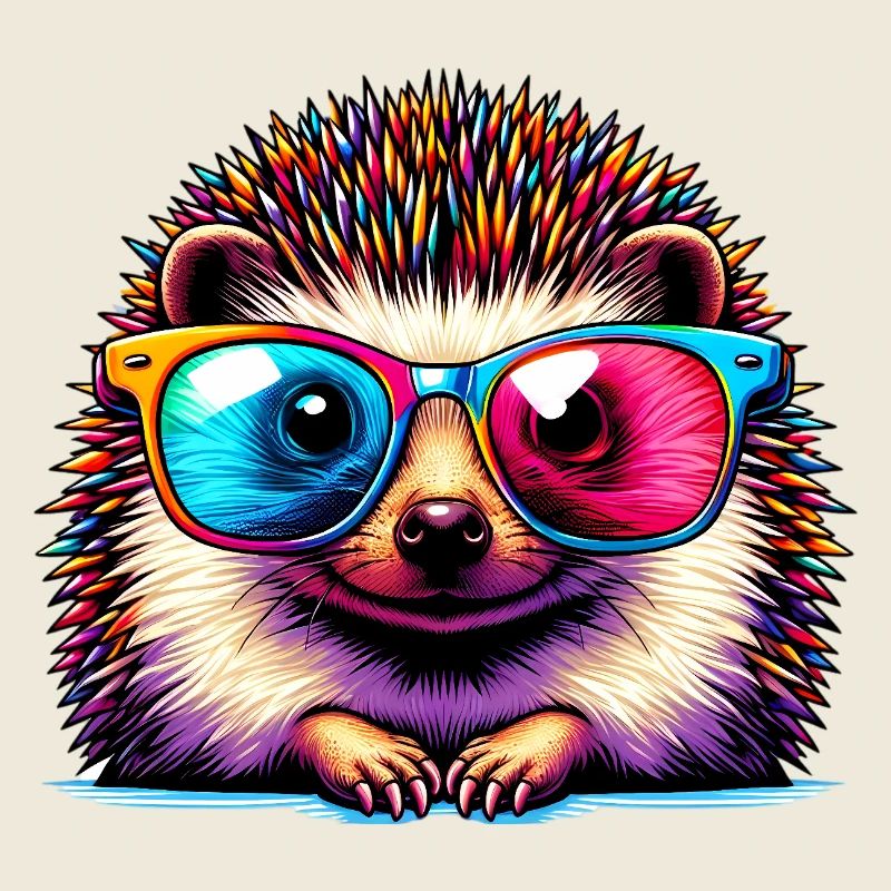 Igel mit Sonnenbrille