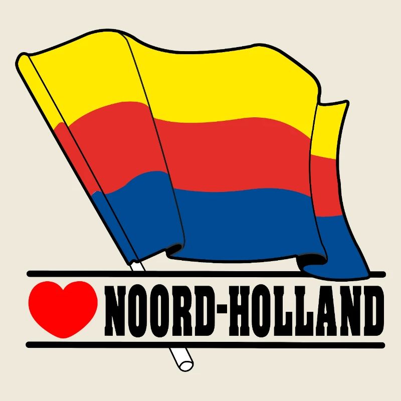 Flag North Holland heart NORTH HOLLAND