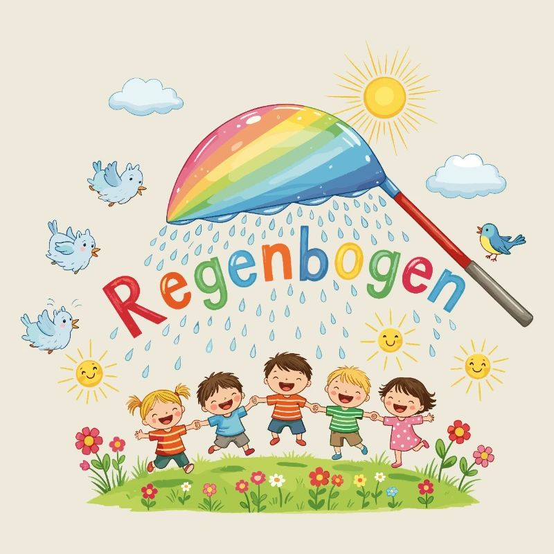 Regenbogen-Kinder-Freude