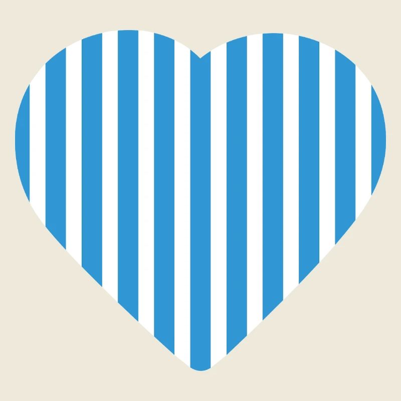 Blue Stripes Herz Malmö