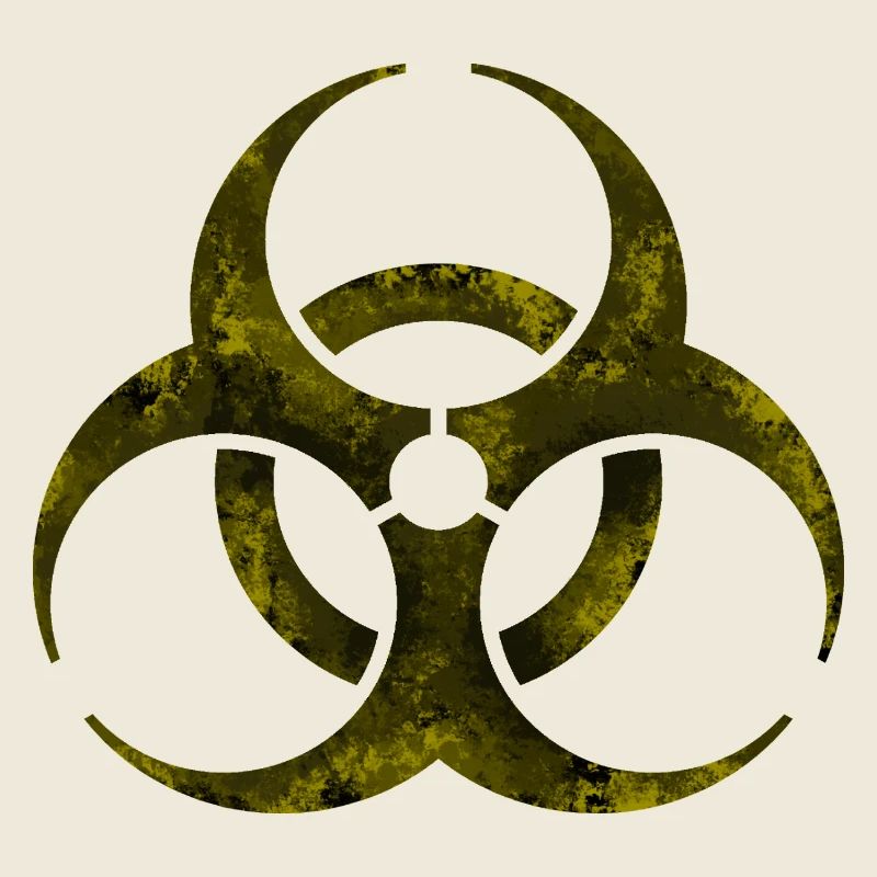 Yellow Biohazard Symbol