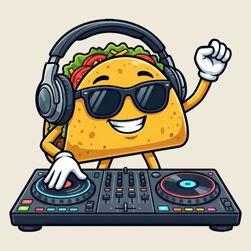 Taco Food DJ mexicain Soirée techno Soirée Célébration