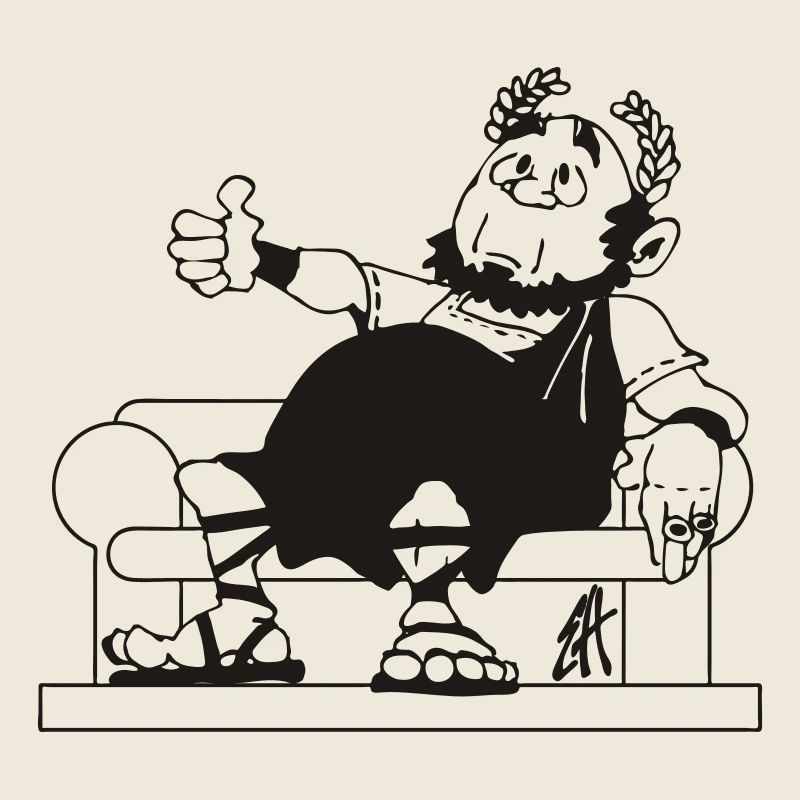 Caesar's Approval: One Color T-Shirt Design