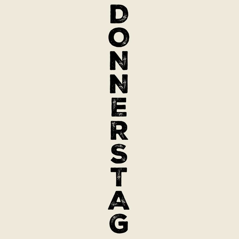 Donnerstag - schwarz