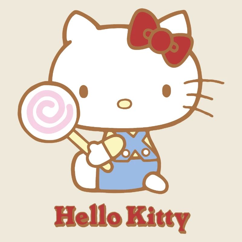 Hello Kitty Avec Une Sucette