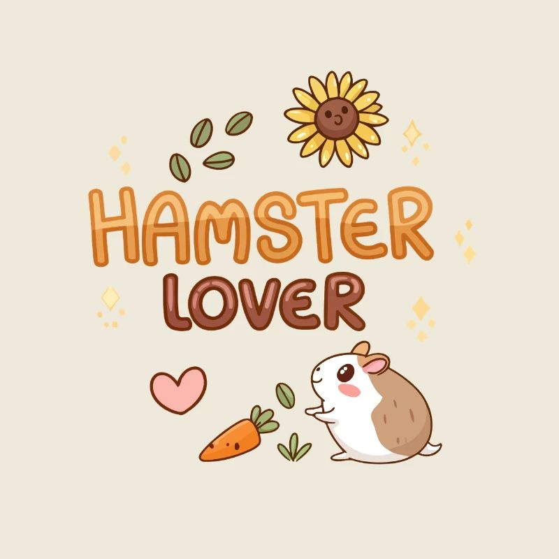 Design süße Hamster Liebe Illustration