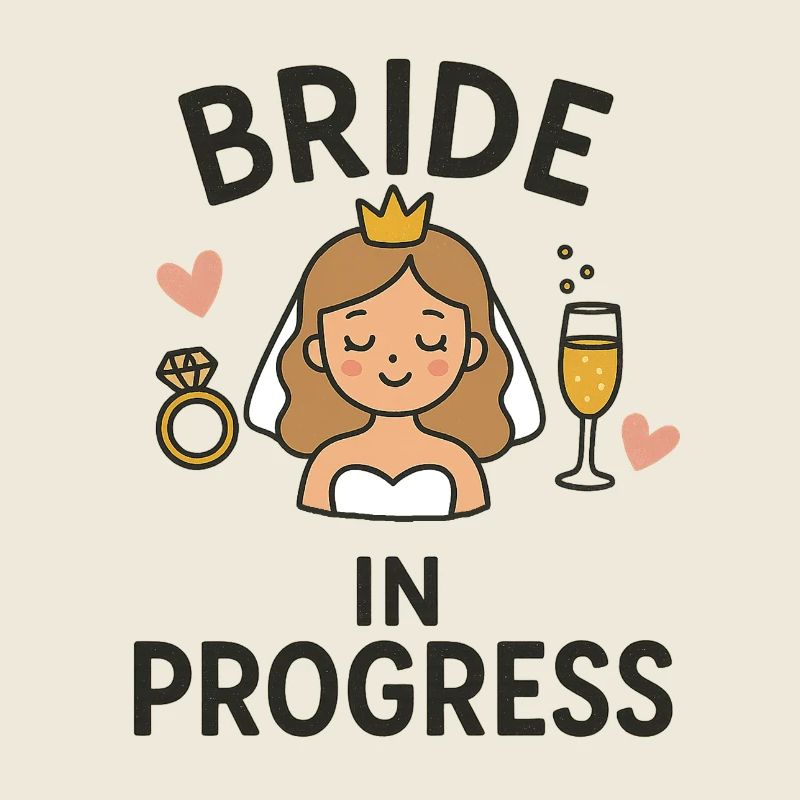 Bride in Progress - Funny EVJ Party Conception nuptiale