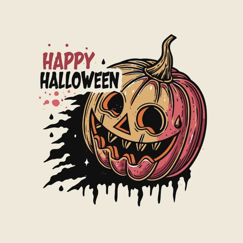 Citrouille Halloween Expressive