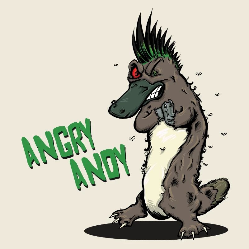 Andy en colère - Ornithorynque