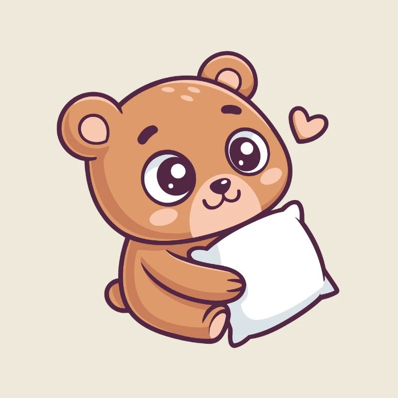 Soft Bear Cuddle Heart
