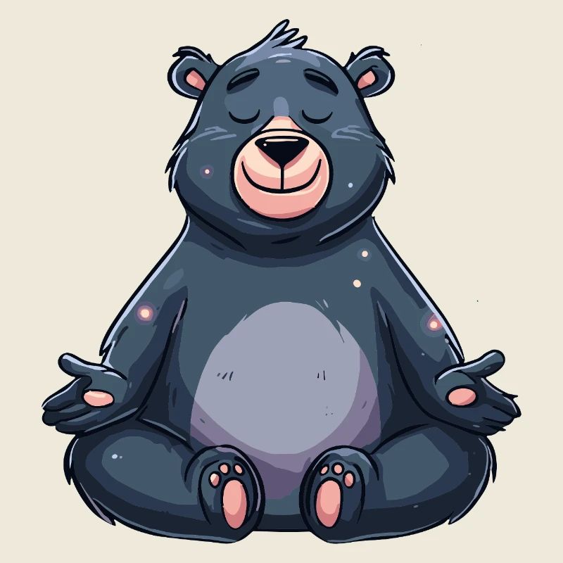 Zen Bear Meditating