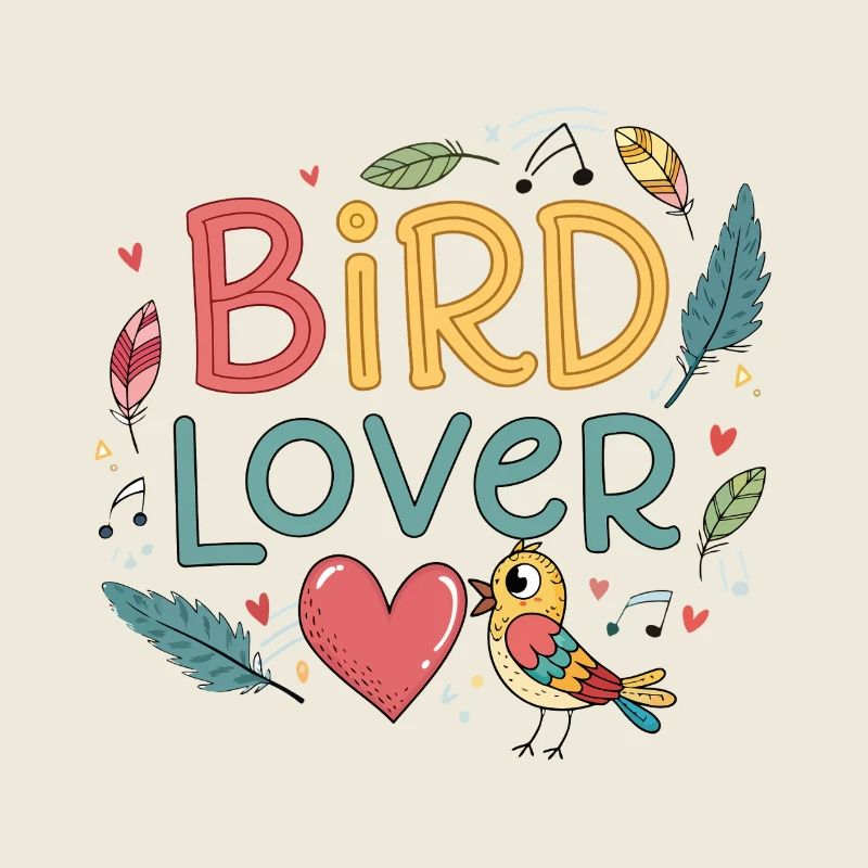 Bird Lover Plume et Coeur