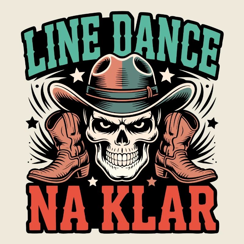 Line Dance Schädel Cowboy